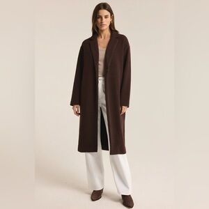 Z Supply Long Brown Trench Coat